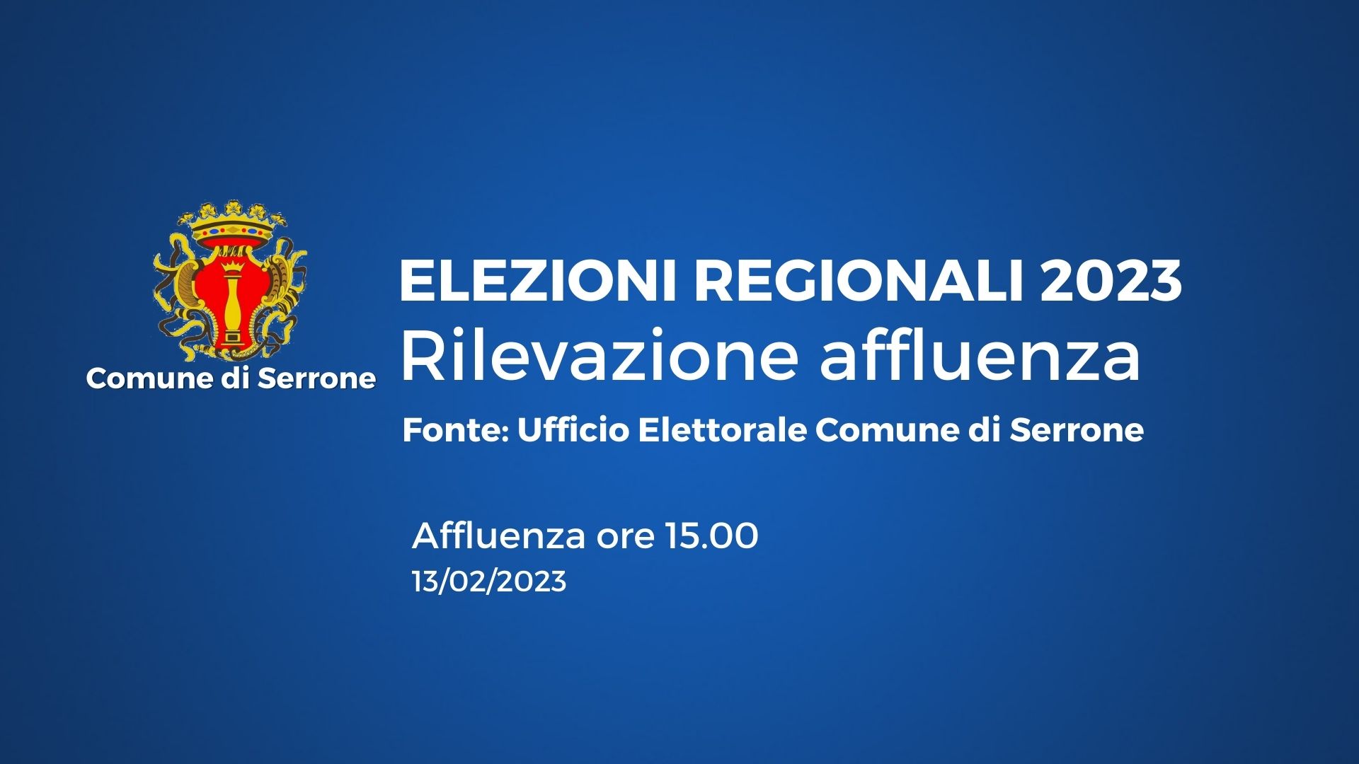 Rilevamento votanti Elezioni regionali 2023