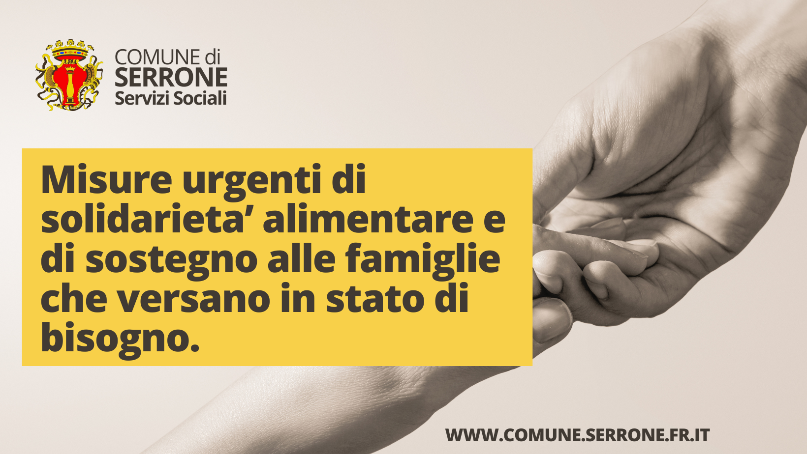 misure urgenti di solidarieta’ alimentare e di sostegno alle famiglie che versano in stato di bisogno