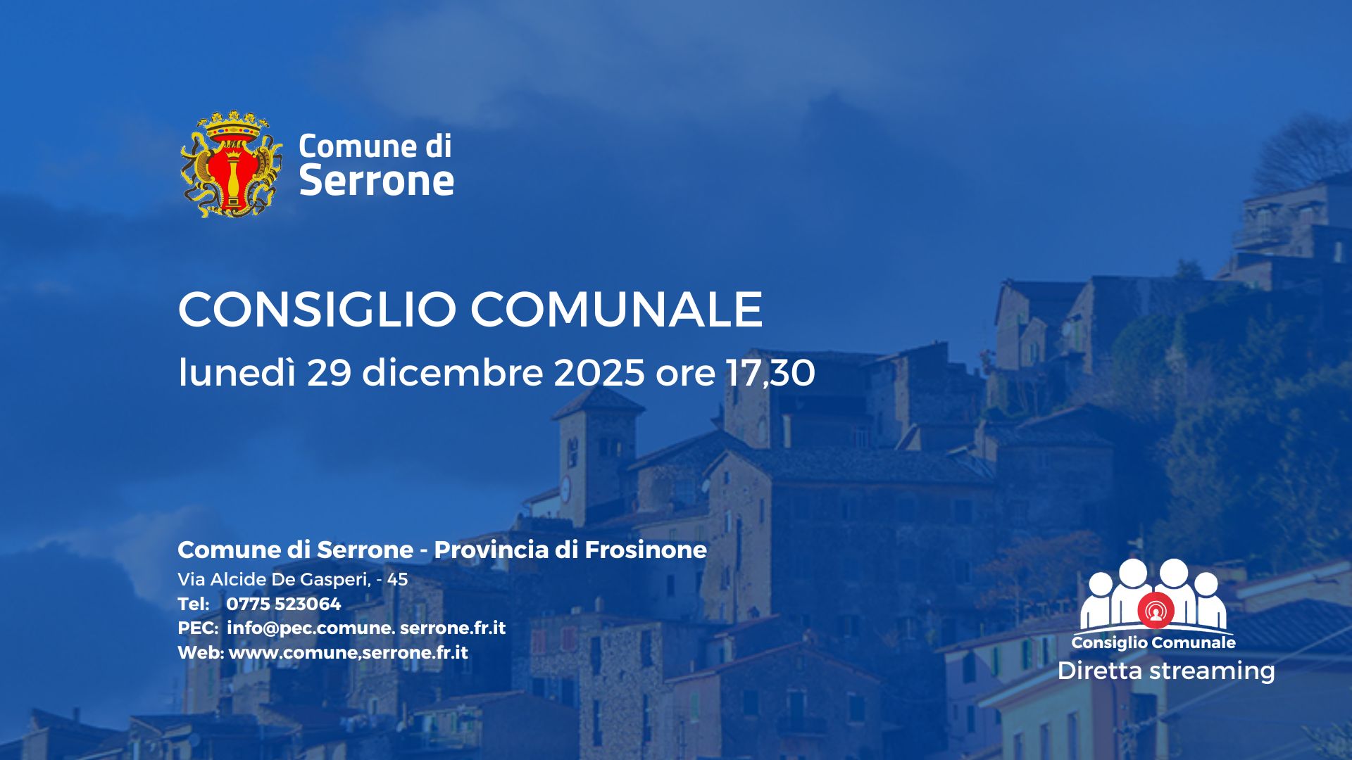 Consiglio Comunale 29dic2025